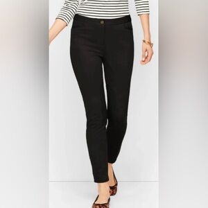 Black Talbots Dalton Pant with Faux Suede patch at knee. Size 10P
